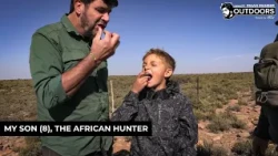 My son (8), the African hunter